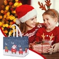 thumbnail image 2 of Less Than 5 Gift Wrapping Paper Christmas Handcarry Gift Bags: Santa & Snowman Theme, 2 of 4