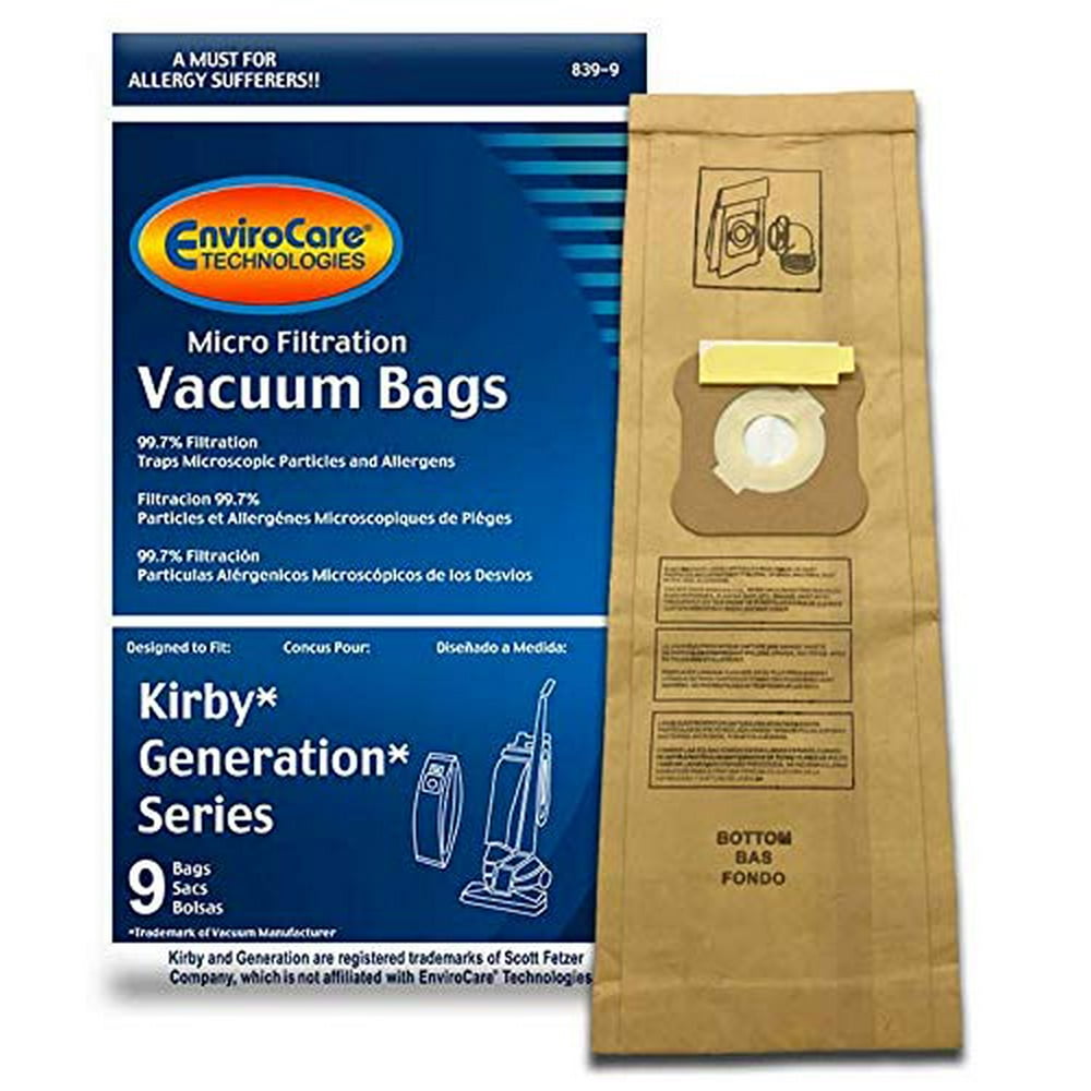EnviroCare Replacement Vacuum 9 Bags for Kirby Generation 1,2,3,4,5,6