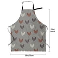 thumbnail image 6 of Goofa Rooster Printed Waterproof Apron 33" Chef Aprons for Men Heavy Duty Chemical Work Apron Adjustable Bib Apron, 6 of 9