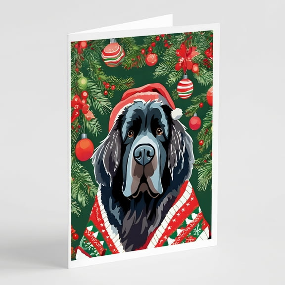 Newfoundland Christmas Greeting Cards Pack of 8 7 in x 5 in