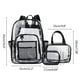 thumbnail image 2 of Mochila Escolar Transparente para Estudiantes Cómoda Duradera Impermeable Bolsa de Trabajo Transparente con Correas Acolchadas Reforzadas ANGGREK Otros, 2 of 7