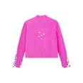 thumbnail image 5 of TSSOE Kids Girls Athletic Sport Jacket Zipper Figure Ice Skating Training Top Long Sleeve Sparkly Hot Pink 4, 5 of 6