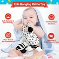 thumbnail image 5 of Baby Spiral Hanging Stroller and Car Seat Toys Black and White High Contrast Sensory Toy Newborn Plush Activity Toys for Bed Bassinet Crib Baby Carrier Gifts for 0 3 6 9 12 Months Girls Boys, 5 of 14