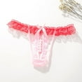 thumbnail image 2 of Culottes pour Femmes à Moins de 10 Culottes Aguichant en Dentelle Transparente String Taille Basse Perle, 2 of 3