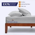 thumbnail image 5 of Js sanders 600 Tc Top Split Head Cal King Sheet Set for Adjustable beds - Sleep Number Flex Sheets - 30" Split Top 100% Sheets - Cotton Sheet Set - Silver - 15 inch Deep pocket, 5 of 8