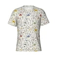 thumbnail image 3 of Naloa Colorful Mushrooms and Plants Men's T-Shirt Sport T-shirt Men's Basic Tee Casual Men's Shirt, Round Neck, Short Sleeves - XX-Large, 3 of 5