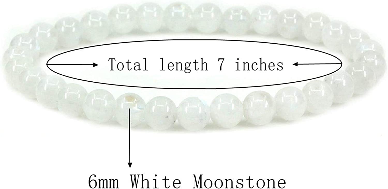 Natural Yellow Topaz Round Gemstone Bead Stretch Bracelet - 7.5 Inch - 8/10/12/14mm