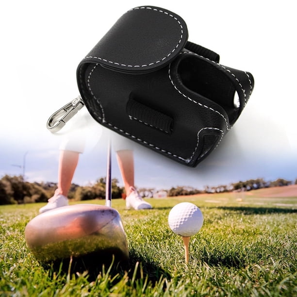 Bolsas de transporte Pelota de golf Divot Almacenamiento Cinturón de cintura de cuero Titular Accesorios de golf