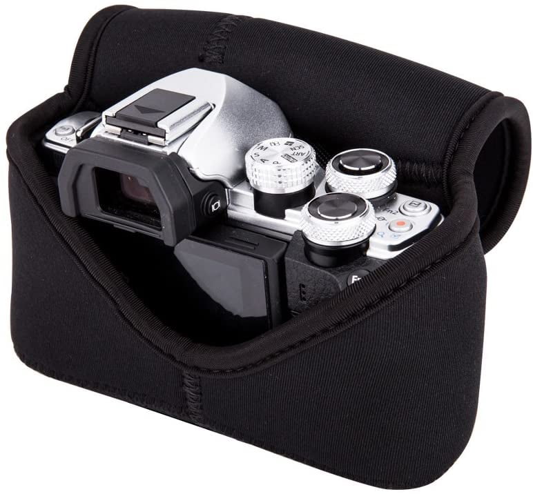 Mirrorless Camera Pouch Case JJC Ultra-Light Camera Bag for Fujifilm X-T20 X-T10 X-T100 X-A5 X-A3 X-A2 X-A1 X-E3 Olympus E-M10II E-PL9 E-PL8 SP-620UZ SP-810UZ SP-820UZ with lens up to 5x3.3x3.3Black 