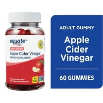 Equate Non GMO Dietary Supplement Gummies, Apple Cider Vinegar, 500 mg, 60 Count, Compare to Goli Apple Cider Vinegar Gummies