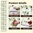 thumbnail image 5 of Peel and Stick Wallpaper Watercolor Eucalyptus Leaves Gold White green Wall Mural 17.7in x 9.8ft Self Adhesive Removable Wall Paper Renter Friendly Wallpaper for Girl Bedroom Nursery Livingroom, 5 of 8