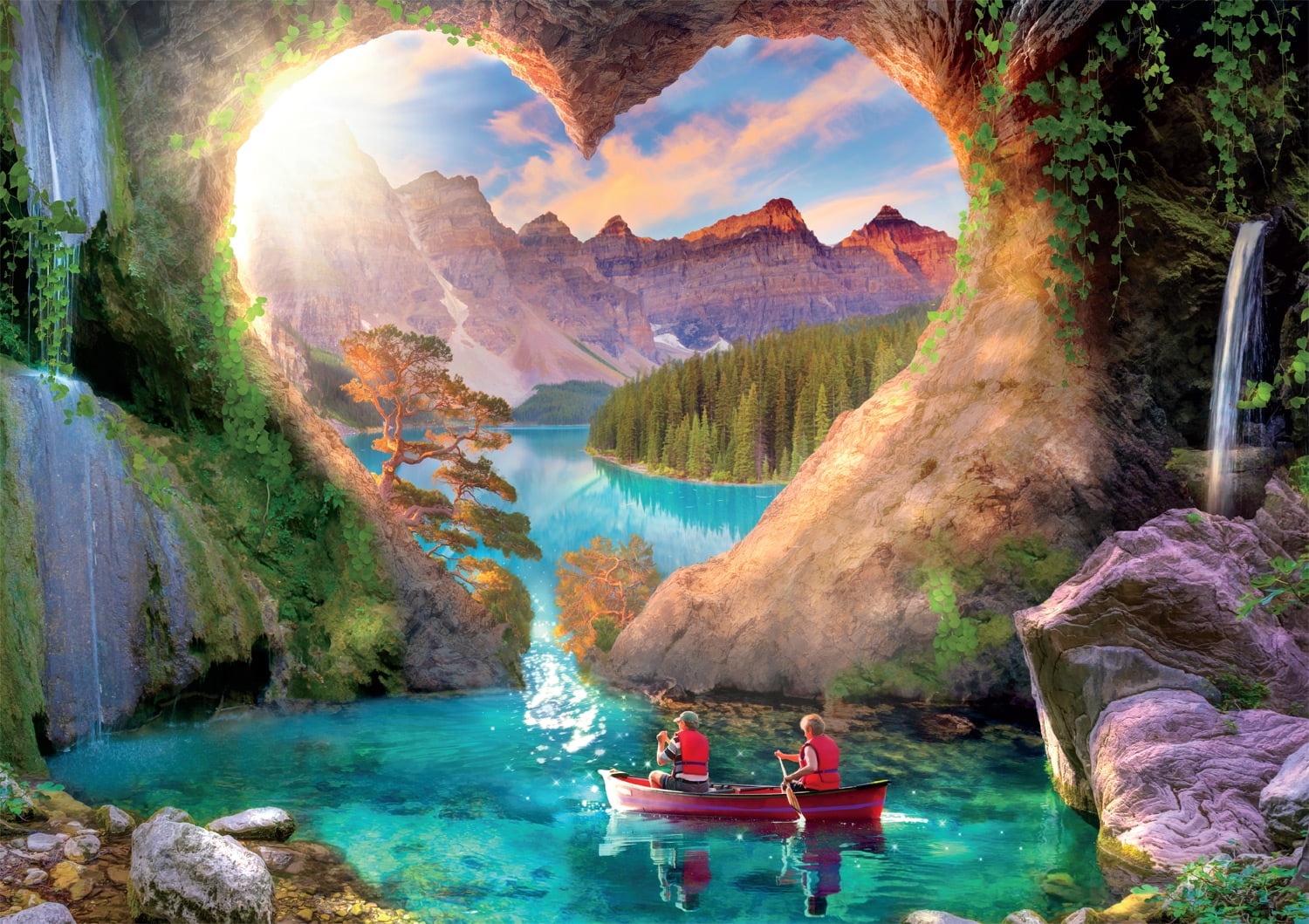 Buffalo Games Loving this View 500-Piece Interlocking Jigsaw Puzzle for Adults Ages 14+