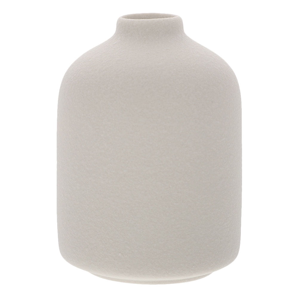 RENACLIPY Zen Style Ceramic Vase for Home and Garden White Pottery Floral Container