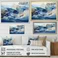 thumbnail image 4 of Designart "Cool Tone Alcohol Ink Fantasy" Abstract Shapes Floater Framed Wall Art Living Room, 4 of 5