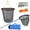 Black-23.6 x 23.6 x 27.5"-Small Size Mesh, variant on Fishing Net, Black, 23.6 x 23.6 x 27.5", Small Size Mesh, Collapsible Pier and Boat Fishing
