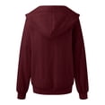 thumbnail image 6 of Jacket For Women Hoodie Long Sleeve Plain Regular Micr Elasticity Loose Zipper Hoodie Coat Long Jacket Tunic Womens Zippe Tunic Hoodies Large Hooded Hoodies Women Lightweight Hoodies for Women Long, 6 of 6