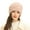 Pink, variant on Opolski Women Winter Hat Slounchy Solid Color High Elasticity Ear Protection Knitted Warm Decorative Anti-shrink Casual Women Beanie for Holiday Light Grey