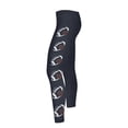 thumbnail image 5 of Lovzfmll Women's Cropped Pants, Mid Rise Football Print Stretch Leggings, Casual Slim Ankle Length Pants Navy, L, 5 of 9