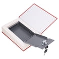 thumbnail image 3 of Portable Diversion Book Safe, Metal Lifelike High Simulation Book Shaped Money Collection Box For Jewelry Cash Credit Cards, 3 of 8