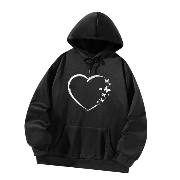 Sudadera con capucha con cordón, duradera, de poliéster, de moda, color negro, para adultos XL