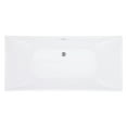 thumbnail image 5 of Aqua Eden VTSQ673223 67 in. Freestanding Square Acrylic Tub with Drain, White, 5 of 7