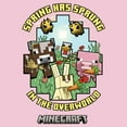 thumbnail image 2 of Girls Minecraft Spring Has Sprung T Shirt, 2 of 4