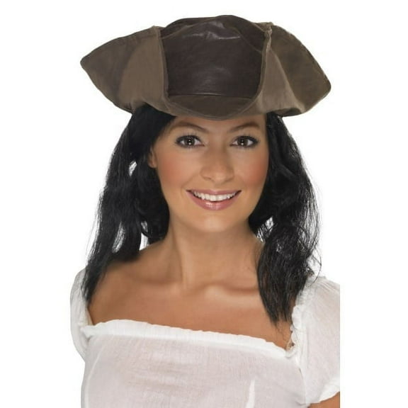 Smiffy's Leather Look Pirate Hat Size: One Size