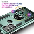 thumbnail image 3 of LeYi for Motorola Moto G Play 2023 Case, Magnetic Car Mount Ring Holder Stand Cover, Teal, 3 of 8