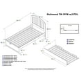 thumbnail image 6 of Richmond Platform Bed with Flat Panel Foot Board and Twin Size Urban Trundle Bed in, Multiple Colors and Sizes, 6 of 8