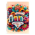 thumbnail image 2 of Mother's Day Colorful Ring Binder Notebook Journey Note Diary College Ruled Spiral Notebook Study Loose Leaf Paper A5 60 Pages, 2 of 8