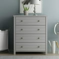 thumbnail image 4 of Hillsdale Living Essentials Living Essentials by Hillsdale Harmony Wood 4 Drawer Chest, Gray, 4 of 13