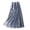 Blue, variant on Women's Summer Skirts Women High Waist Pleated Chiffon Skirt Casual Midi Flowing Lightweight Half Summer Fashion Beige S