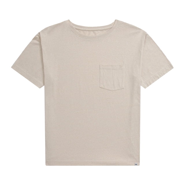 Animal - Camiseta Elena Jaspeada de Algodón Orgánico para Mujer (Blanco Roto)