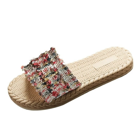 

House Slippers For Women Fashion Women S Spring Summer Beach Casual Flat Slippers Sandals