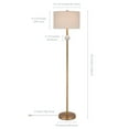 thumbnail image 5 of Evelyn&Zoe Traditional Metal Floor Lamp with Alabaster Accents, 5 of 7