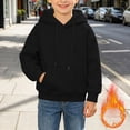 thumbnail image 7 of OJSFQUFP Boys' Hoodie and Winter Cotton Girls' Casual Long Sleeved Top Solid Color Jacket Hoodie, 7 of 7