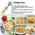 thumbnail image 6 of Wooden Handle Stainless Steel Pizza Cutter Roller Wheel for Pizza Cake Makers - Durable Kitchen Tool with Ergonomic Wooden Grip and Precision Wheel, 6 of 7