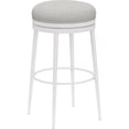 thumbnail image 2 of Home Square 26" Upholstered Swivel Counter Stool in Off White - Set of 3, 2 of 3