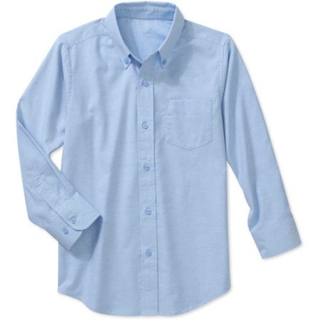 Boys Long-Sleeve Button-Down Dress Shirt