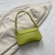 thumbnail image 5 of Bolso bandolera con hebilla de bloqueo de metal con personalidad elegante para mujer (verde), 5 of 6