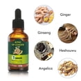 thumbnail image 3 of Aceite de jengibre para el crecimiento del cabello para mujeres y hombres, sérum de origen vegetal para cabello fino, 30 ml, 3 of 5