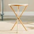 thumbnail image 2 of Safavieh Table d'Appoint Mary en Marbre Blanc et Or, 2 of 4