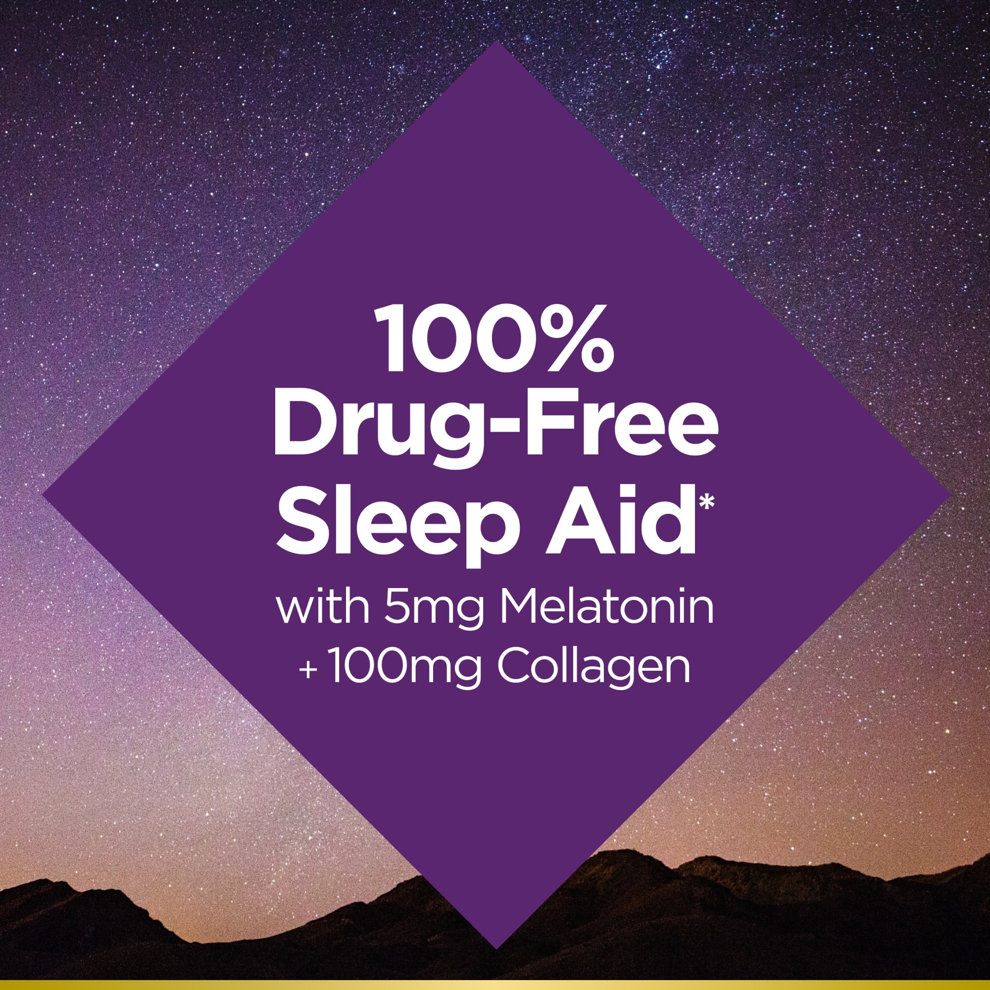 (3 pack) Nature’s Bounty® Sleep + Collagen Gummies, 5mg Melatonin, Sleep Aid, Berry Flavor, 140 Gummies