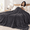 01-dark Gray-Queen Size (84"x90"), variant on 12-light Purple King Size (90"x100") Electric Heated Microplush Blanket
