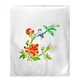 thumbnail image 1 of Betsy Drake BK1103 Blue Bird & Flowers Fleece Throw, 1 of 1