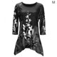 thumbnail image 2 of Guardurnaity Blusa casual de mujer con estampado de media manga a la moda para mujer Prendas para la parte del cuerpo Gris METRO, 2 of 4