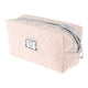 thumbnail image 1 of 1 Pc Bolsa de Maquillaje Portátil en Forma de Corazón de Diamante para Mujeres para Viajes, Vacaciones y Camping, Rosa PU, 1 of 3