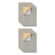 thumbnail image 3 of Bewildely 10 piezas de hojas adhesivas de terciopelo flocado joyero delineador arte tapicería telas plantilla hacer cajón gris Gris 2piezas, 3 of 6