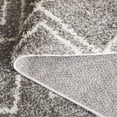 thumbnail image 6 of SAFAVIEH Arizona Basil Geometric Shag Area Rug, Brown/Ivory, 6'7" x 6'7" Round, 6 of 11