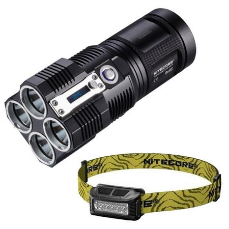 Combo: Nitecore TM26 LED Flashlight -4000Lm w/Nitecore NU10 Rechargeable (Nitecore Tm26 Best Price)